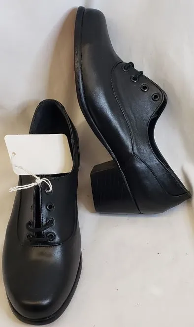 1.25" Kirsten -- Leather Sole Oxford -- Black