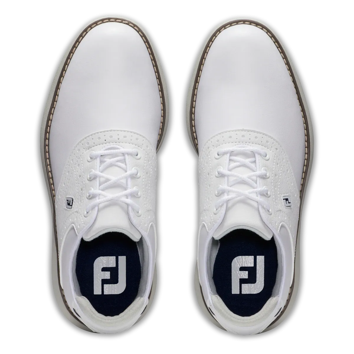 2024 FootJoy Junior Boy's Tradition Golf Shoes - White