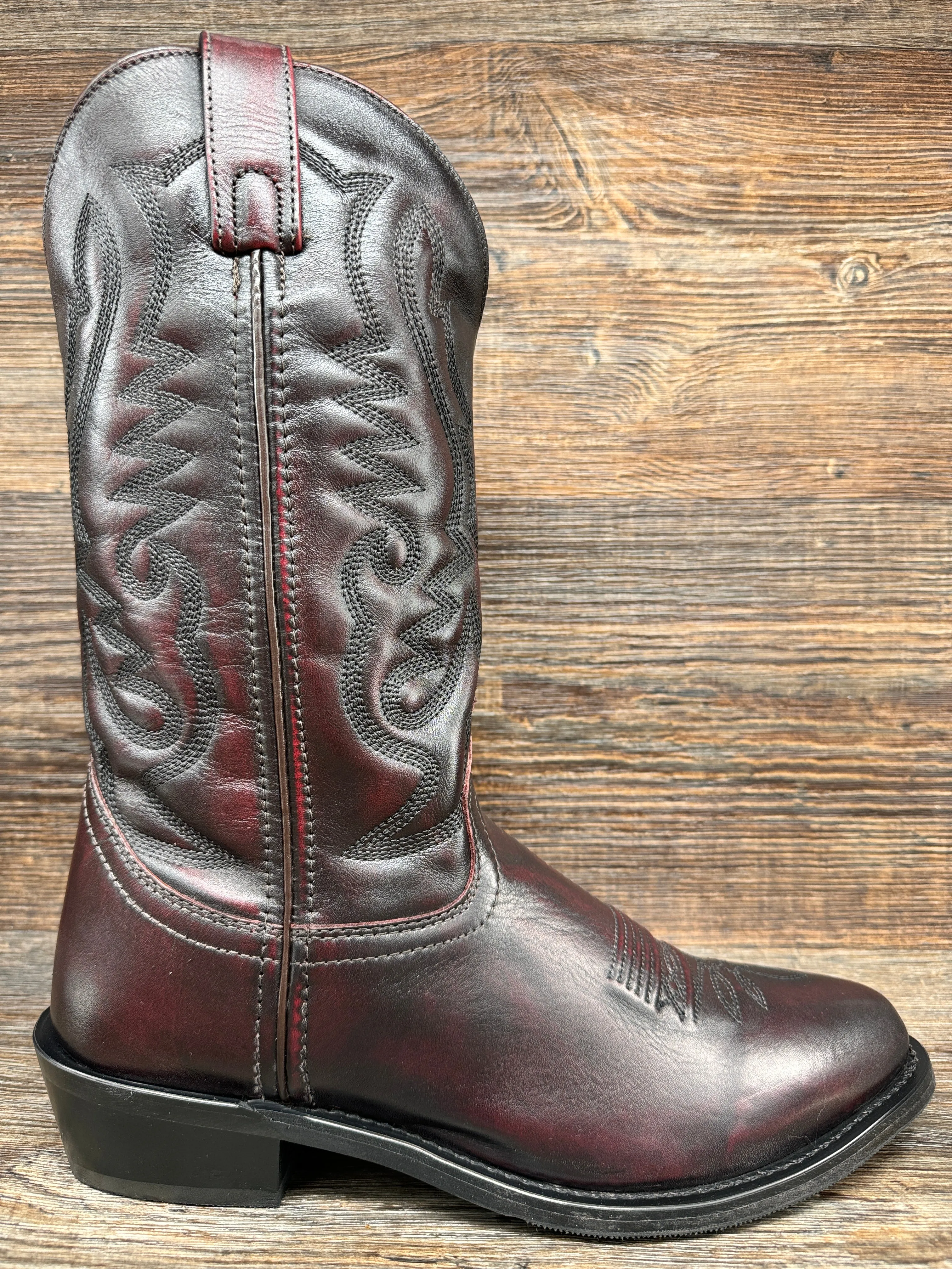 4036 Men's Denver Black Cherry Western Boot by Smoky Mountain