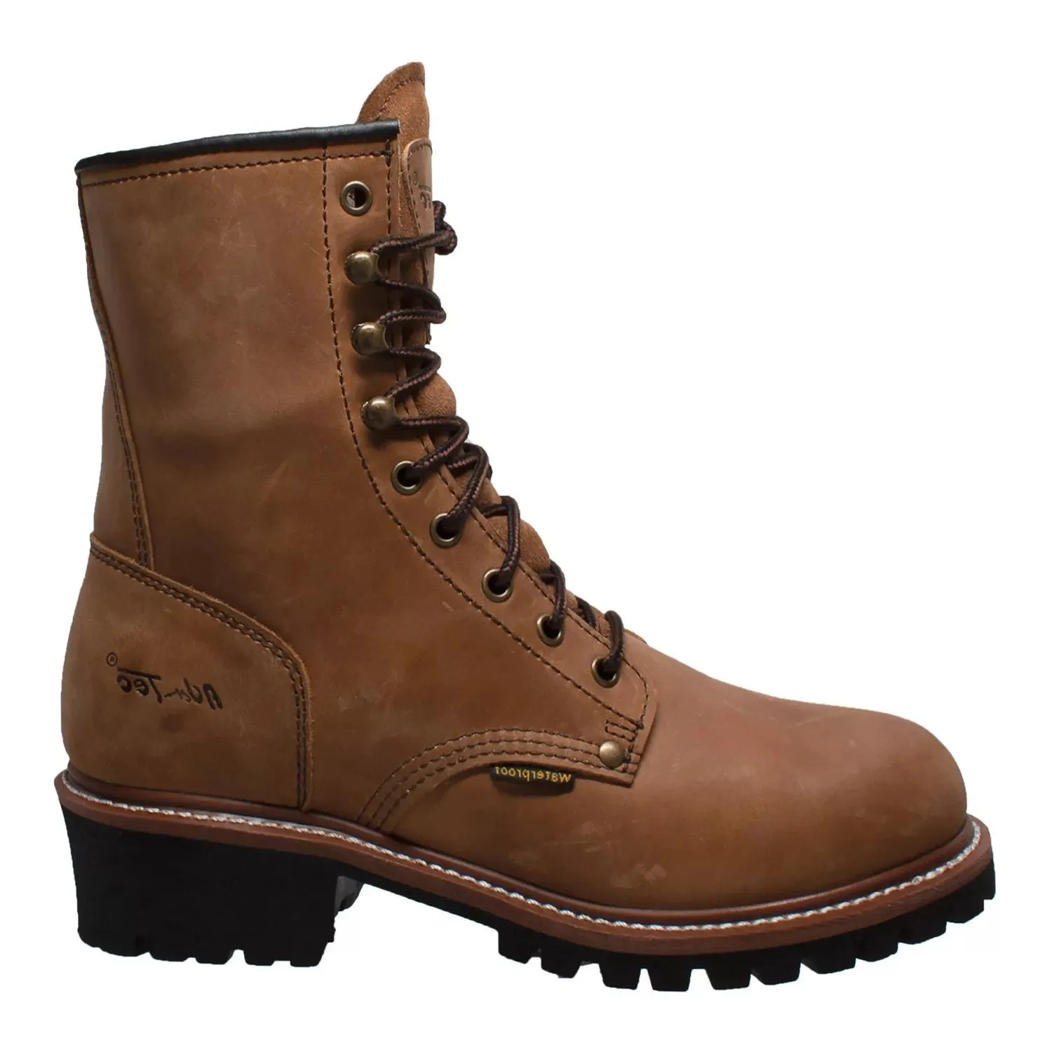 AdTec 1427 Men's Waterproof Steel Toe Logger Work Boots