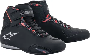 Alpinestars Sektor Waterproof Motorcycle Boots, Black/Grey/Red