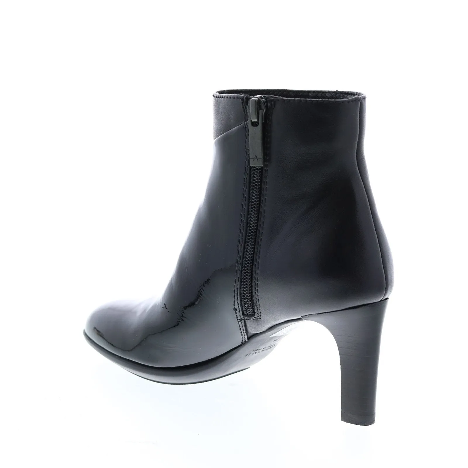 Aquatalia Dia Patent Calf 34L3883-BBK Womens Black Ankle & Booties Boots