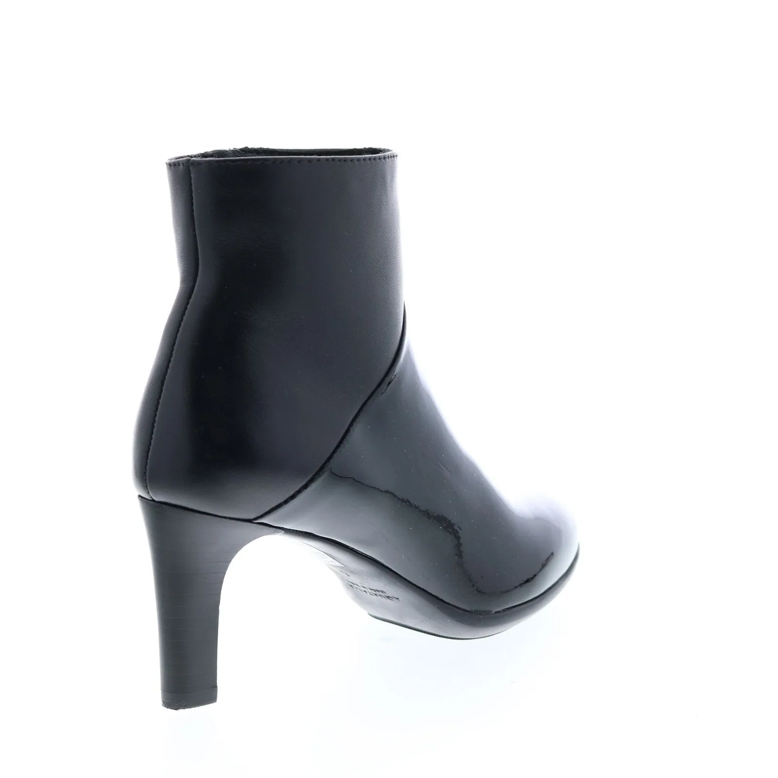 Aquatalia Dia Patent Calf 34L3883-BBK Womens Black Ankle & Booties Boots