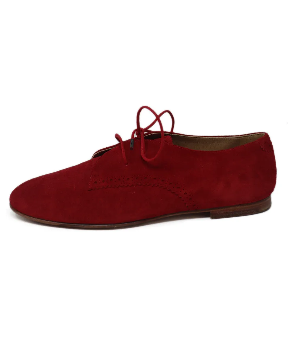 Balenciaga Red Suede Spectator Oxfords sz 10.5