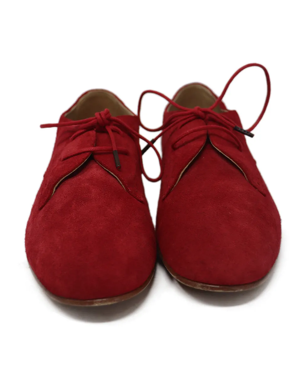 Balenciaga Red Suede Spectator Oxfords sz 10.5