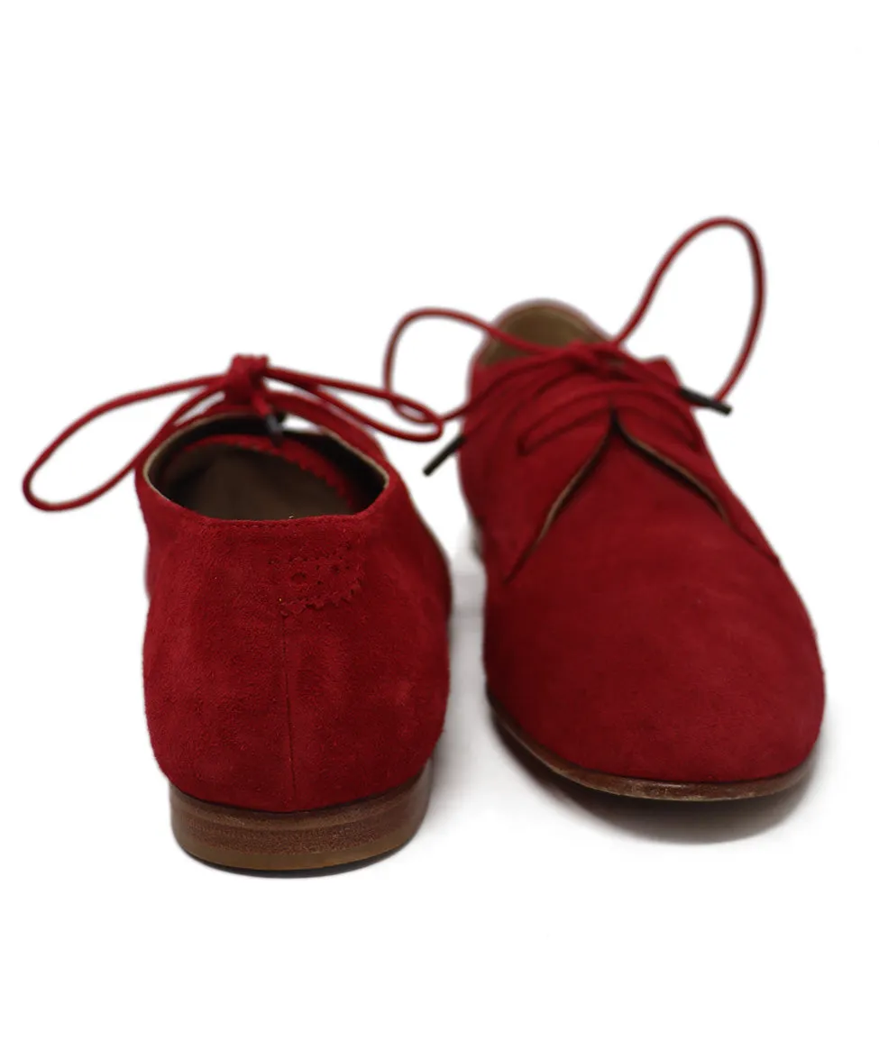 Balenciaga Red Suede Spectator Oxfords sz 10.5