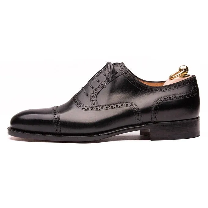 Black Calf Classic Brogue Oxfords