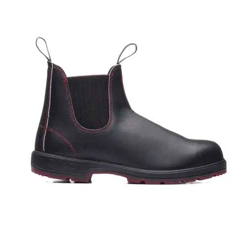 Blundstone 2342 Classic Black with Red Herringbone Elastic and Red Sole