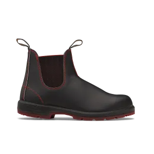 Blundstone 2342 Classic Black with Red Herringbone Elastic and Red Sole