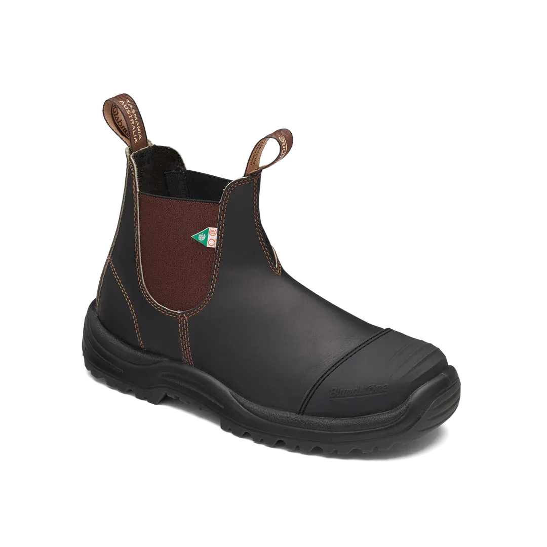 Boots - Blundstone Work & Safety, Rubber Toe Cap, Stout Brown, 167