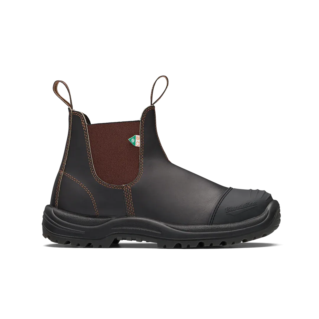 Boots - Blundstone Work & Safety, Rubber Toe Cap, Stout Brown, 167