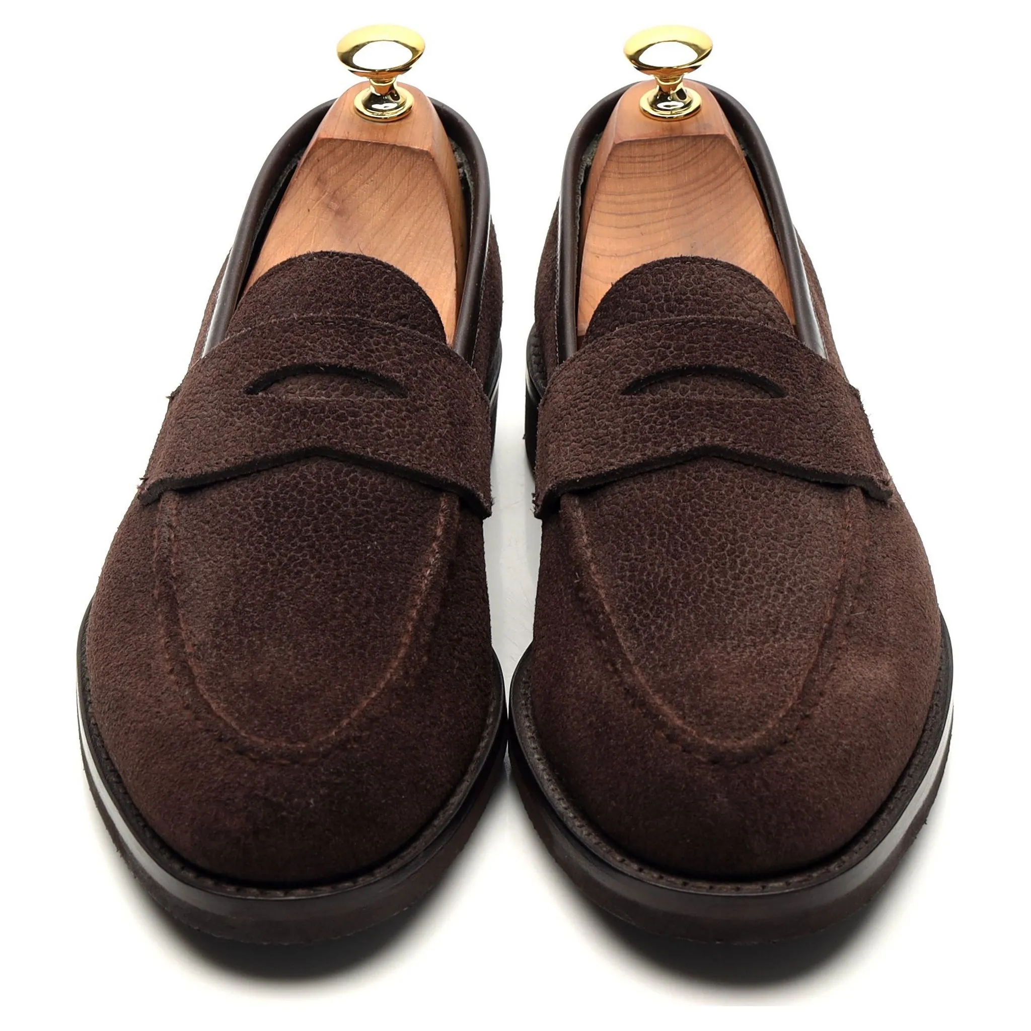 'Bradley 2' Dark Brown Grain Suede Loafer UK 6 - 7