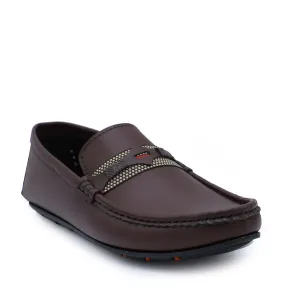 Brown Formal Slip ON 165088