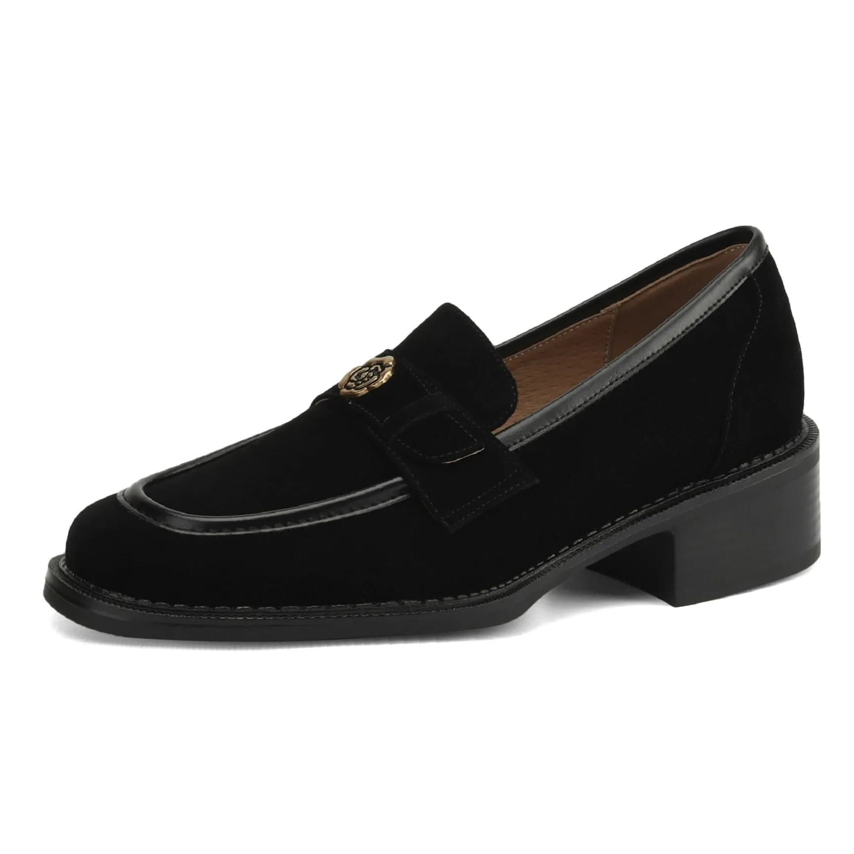 Business Casual Suede Leather Loafers Women's Shoes