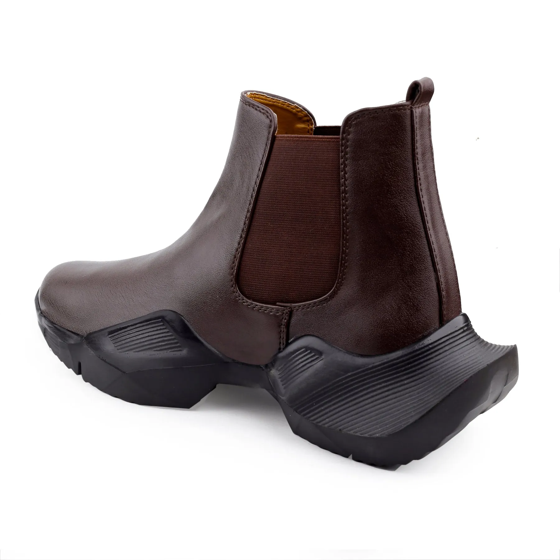 Bxxy Faux Leather Trendiest Slip-on Boots for Men