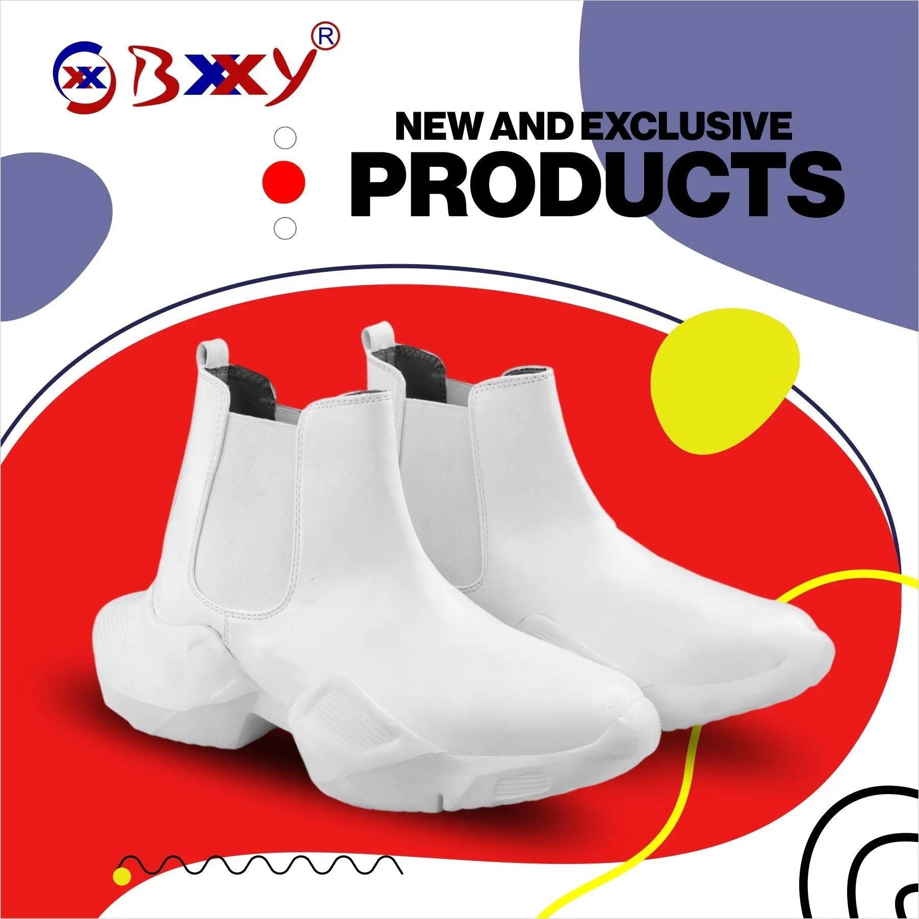 Bxxy Faux Leather Trendiest Slip-on Boots for Men