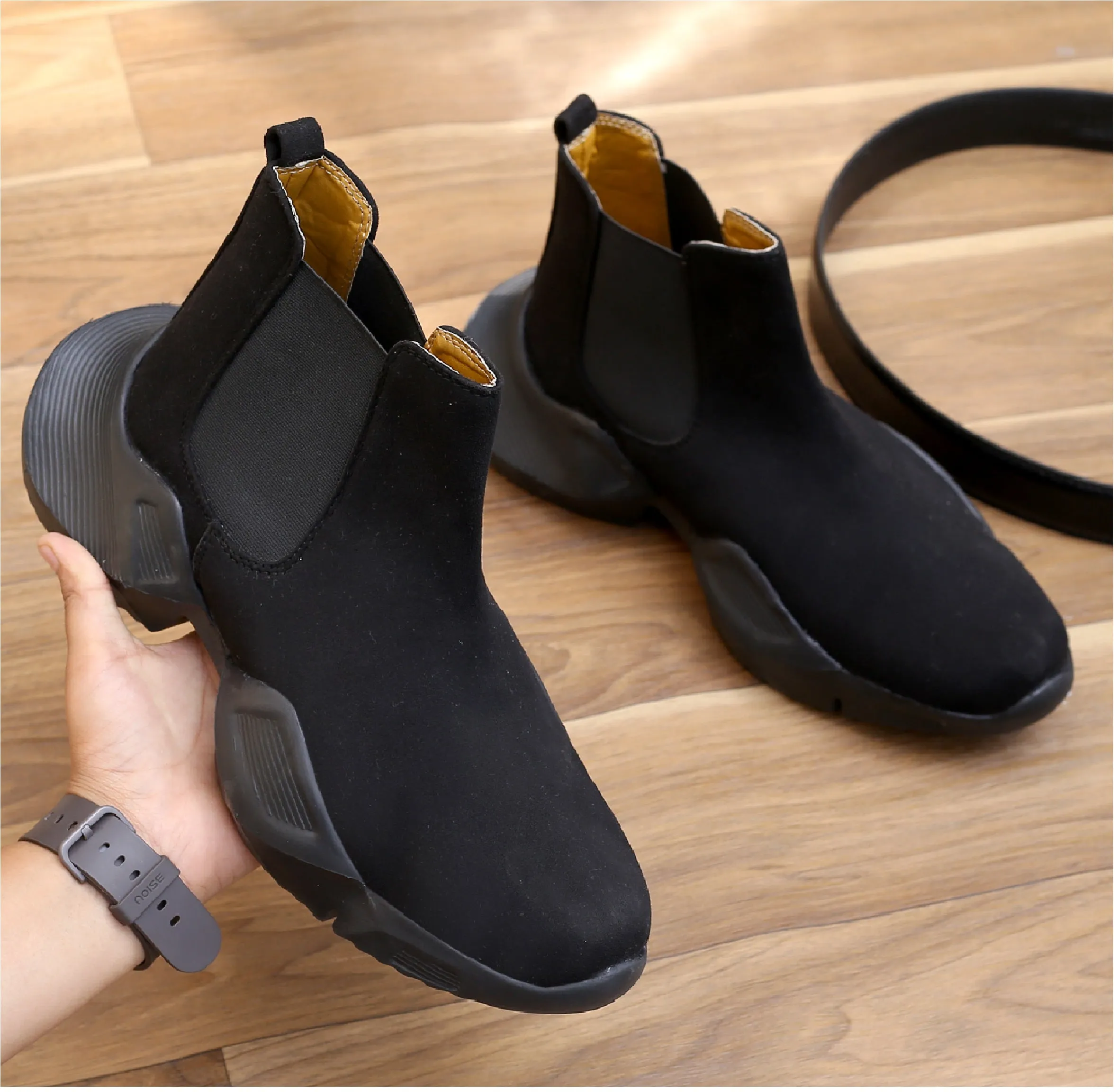 Bxxy's Designer Slip-on Boots For Men