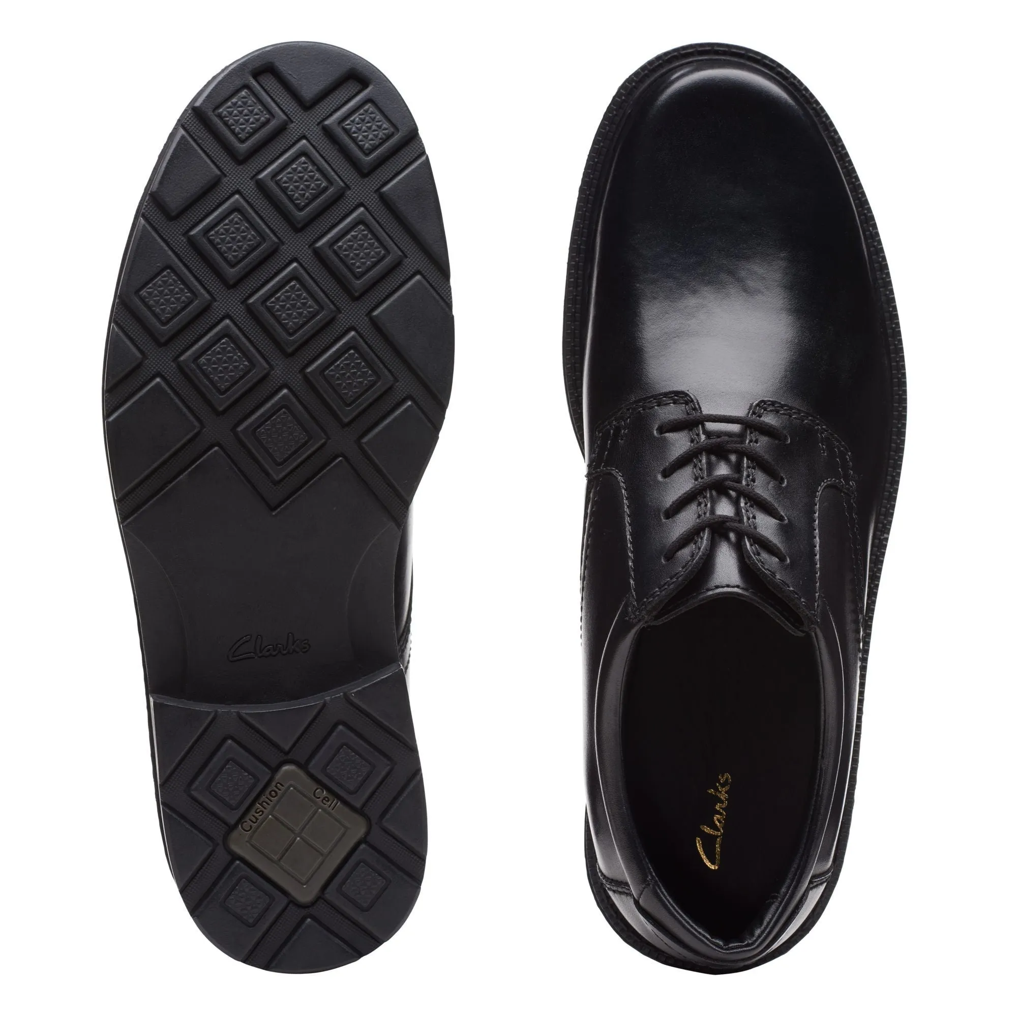 Clarks Kerton Lace Black Leather