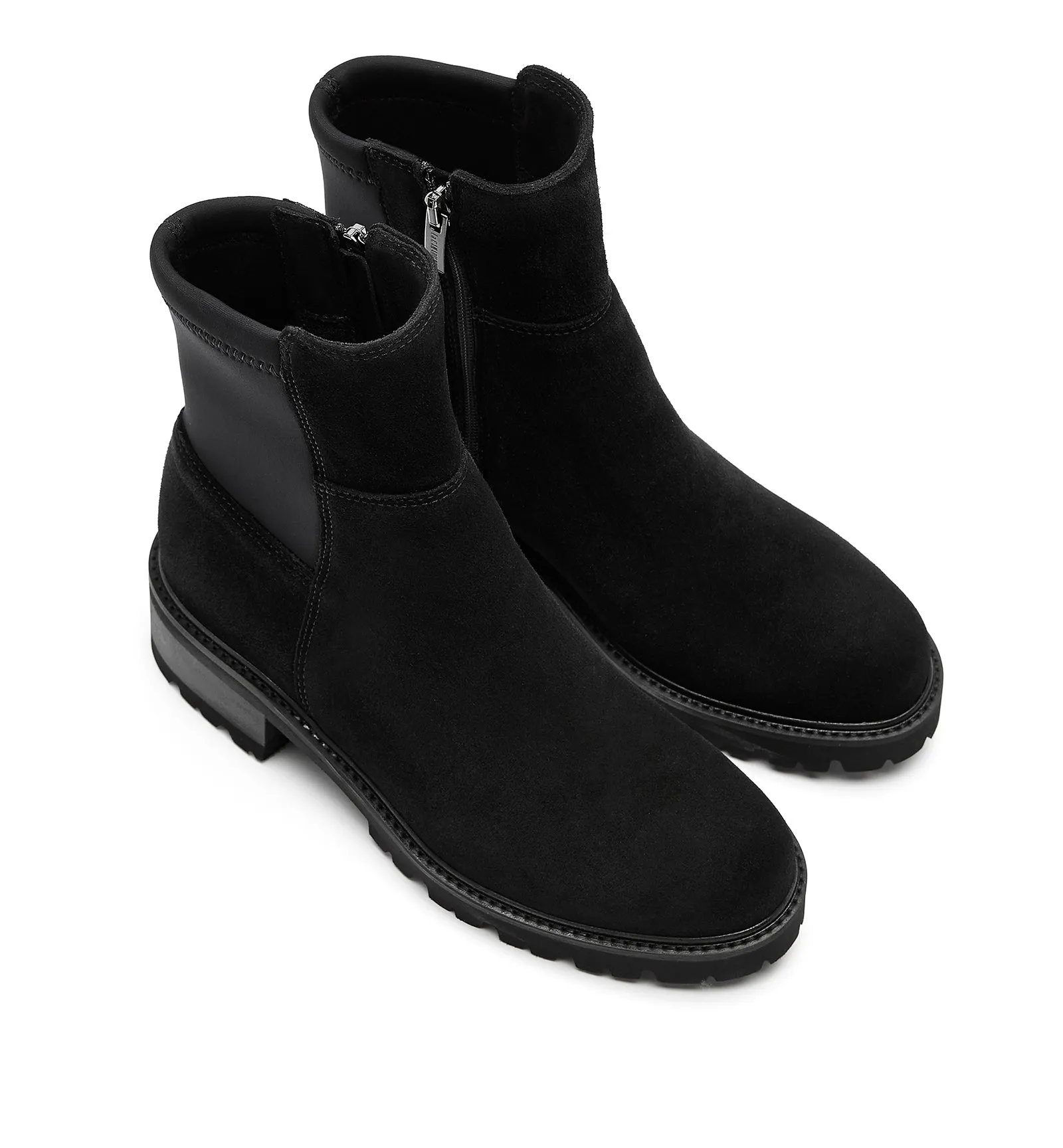 Colette Leather Lugg Boot | Black