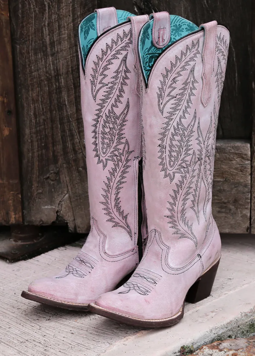 CORRAL LADIES ROSE TALL SNIP TOE BOOTS STYLE E1447