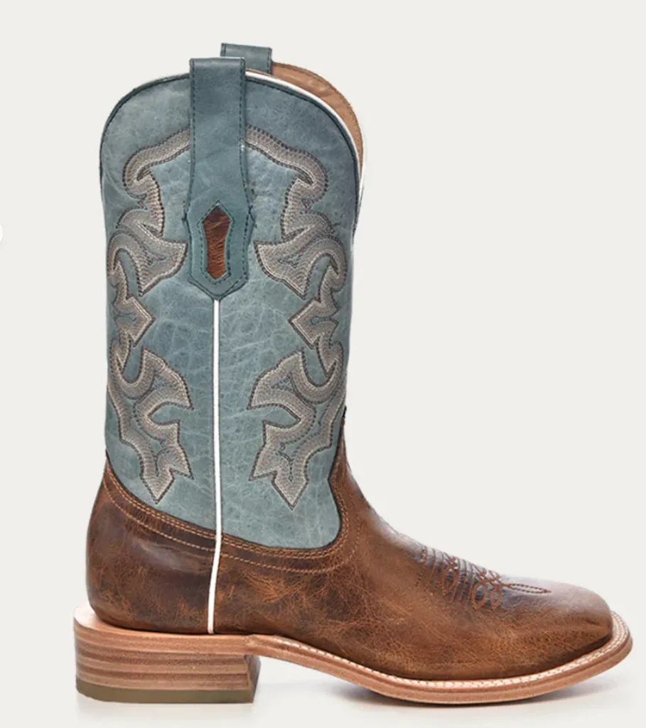 CORRAL MENS HONEY BLUE COWBOY BOOTS STYLE A4262