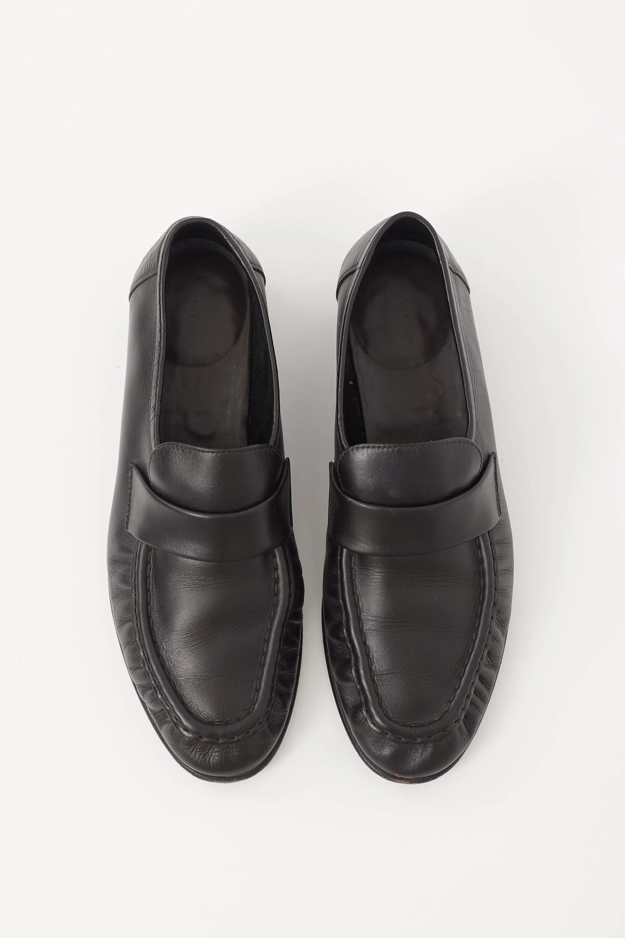 Dark Brown Leather Soft Loafer