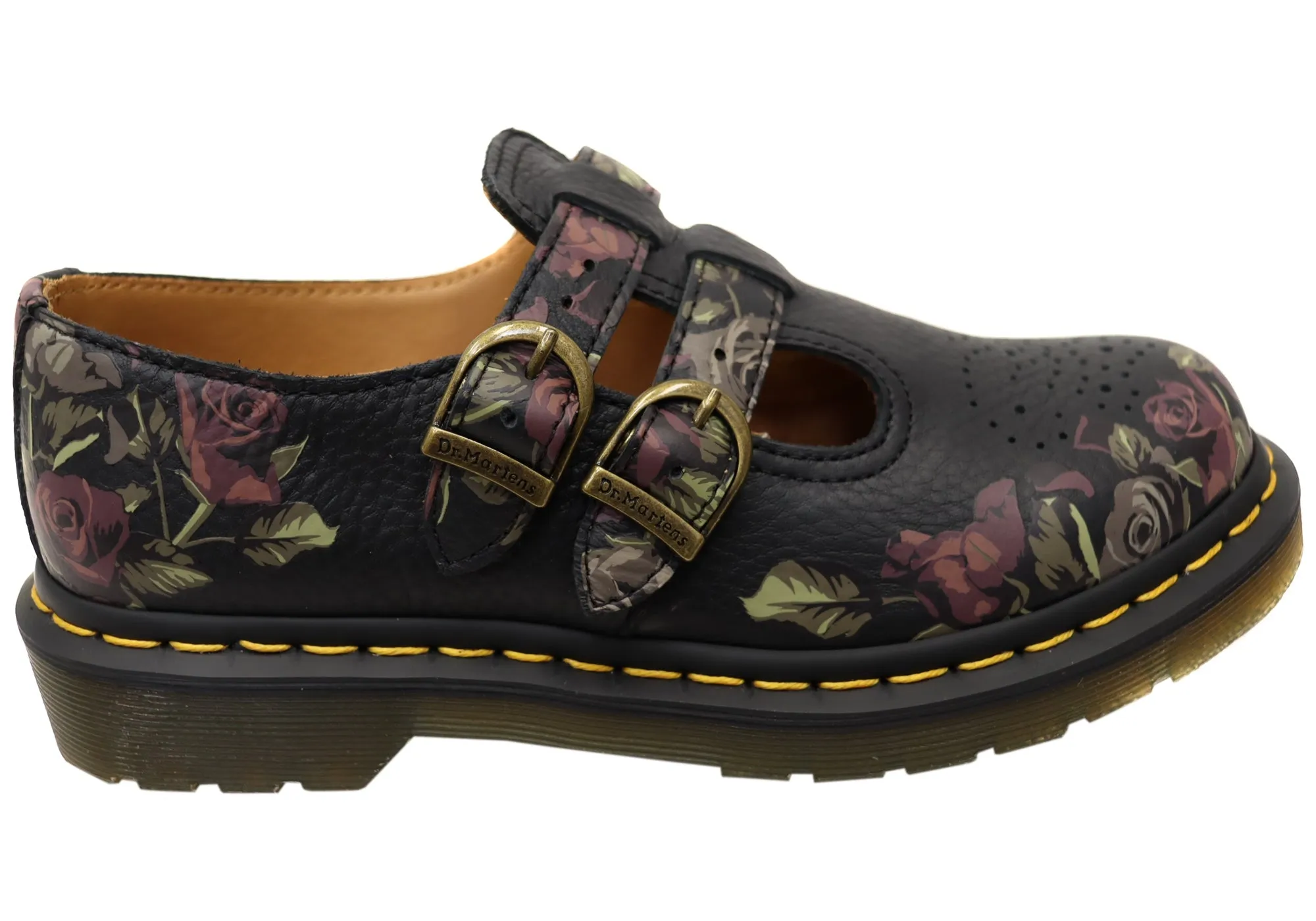 Dr Martens Womens 8065 Mary Jane Tumbled Nappa Leather Shoes