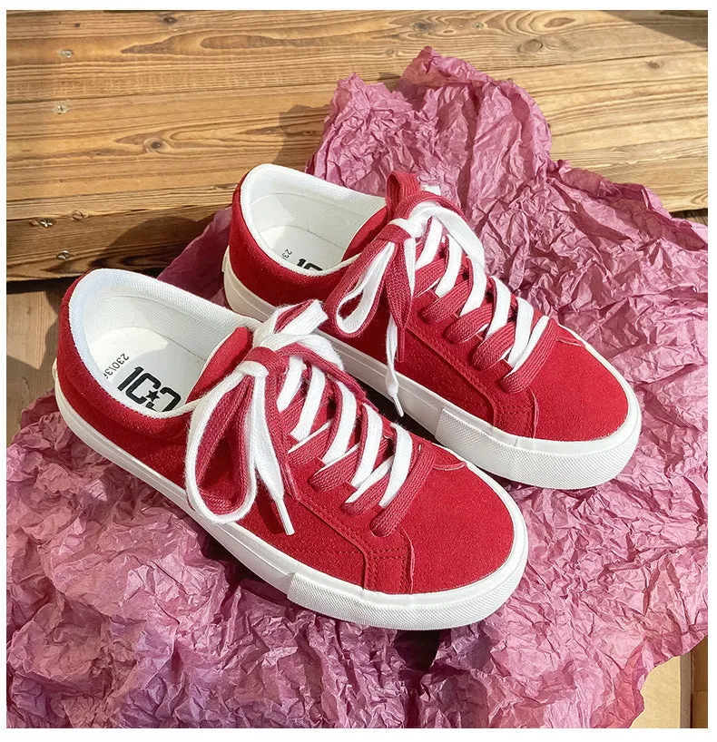 Durable Women's Design Board Retro Versatile Canvas Shoes