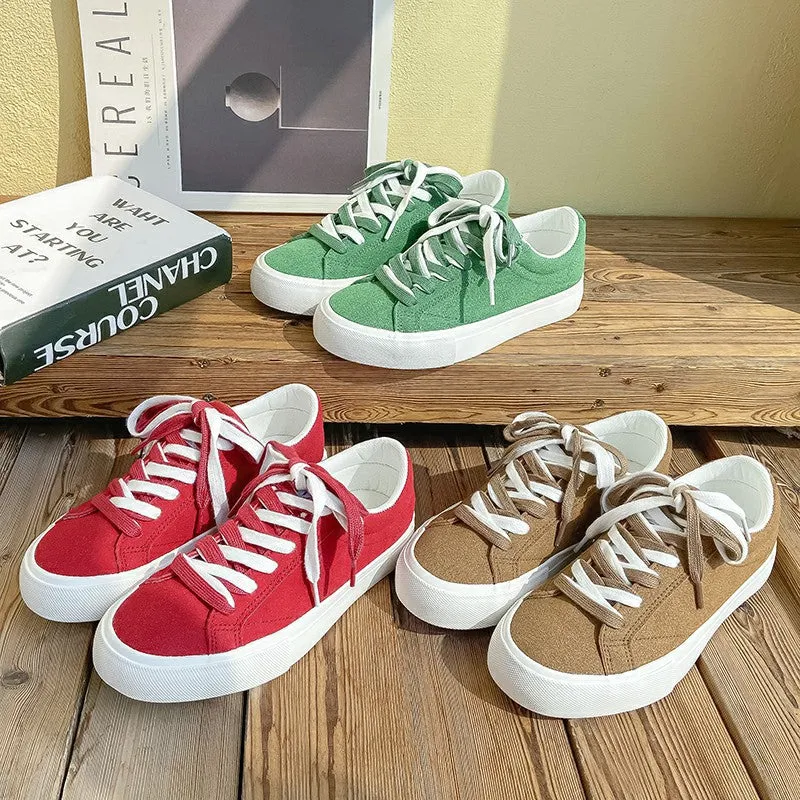 Durable Women's Design Board Retro Versatile Canvas Shoes