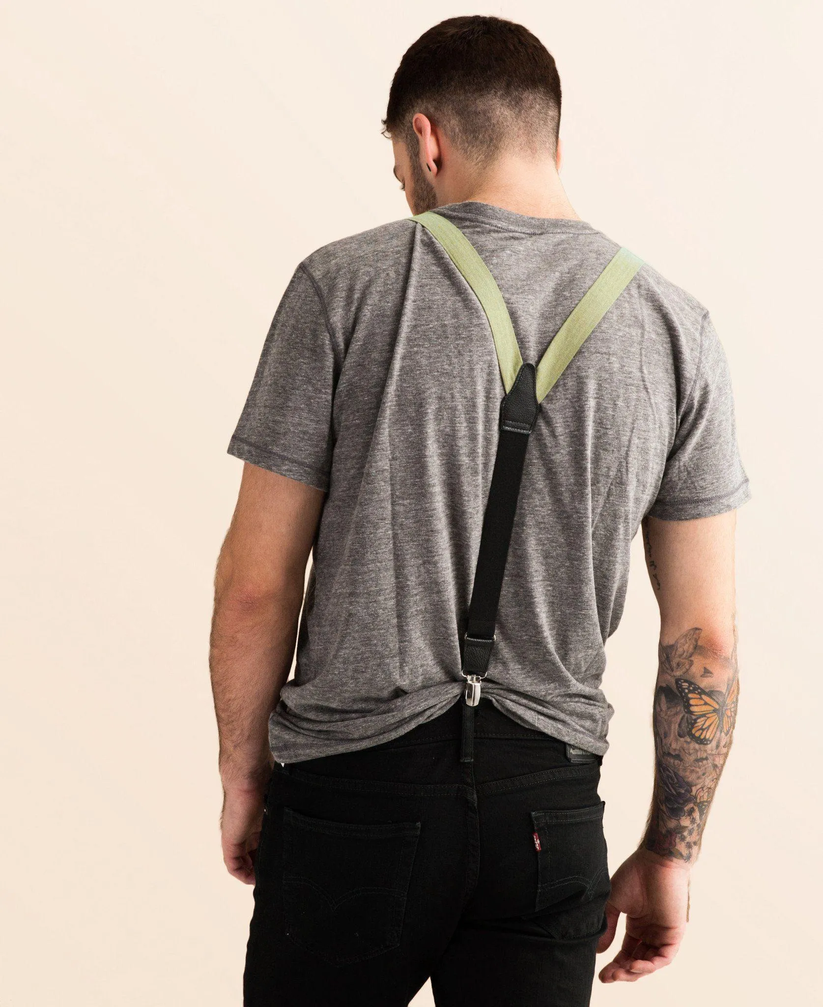 Egyptian Sands - Classic Olive Suspenders