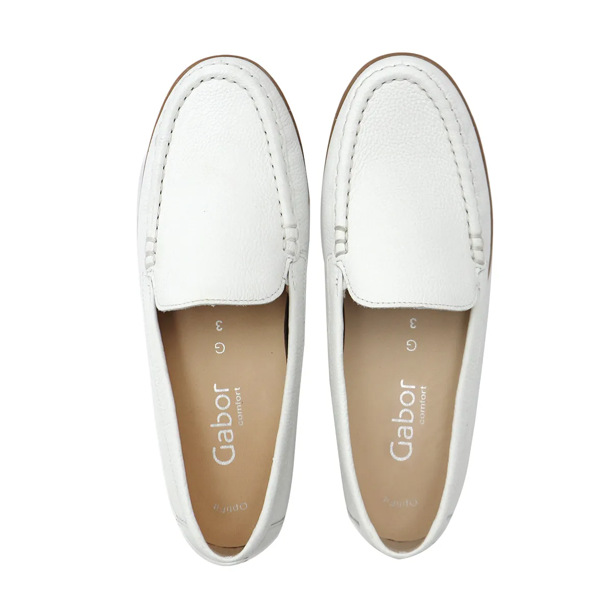 Etna White Extra Soft Driving Loafers