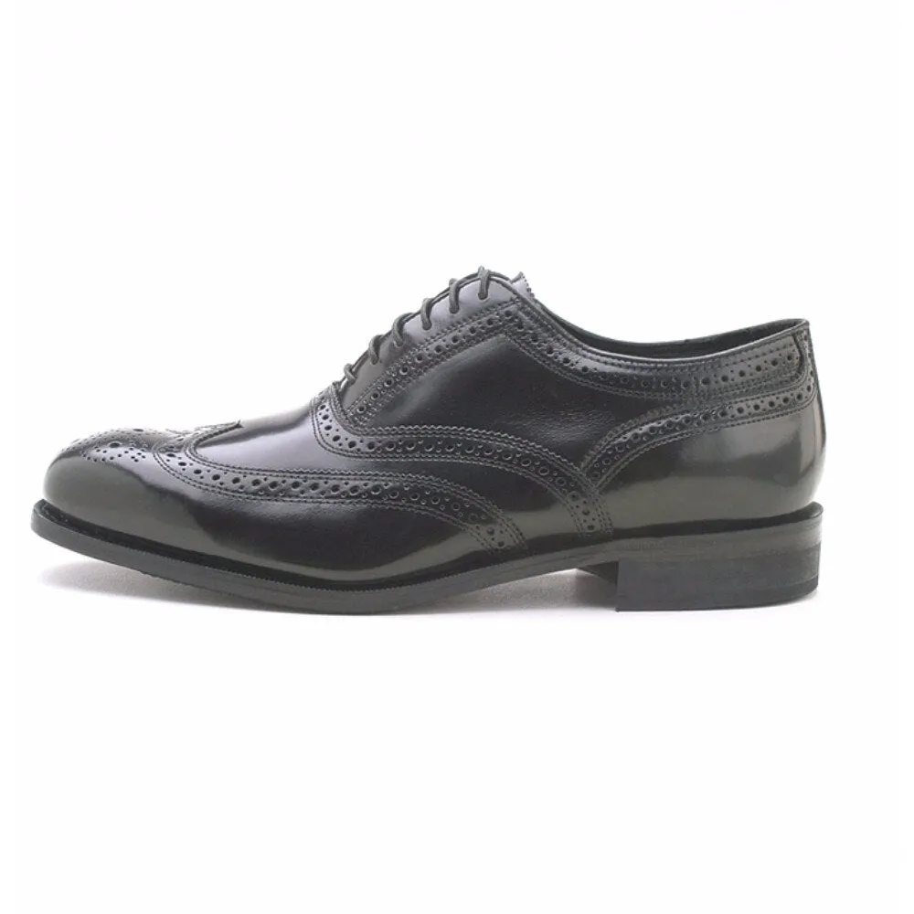 Florsheim Lexington Black Leather Wing-Tip