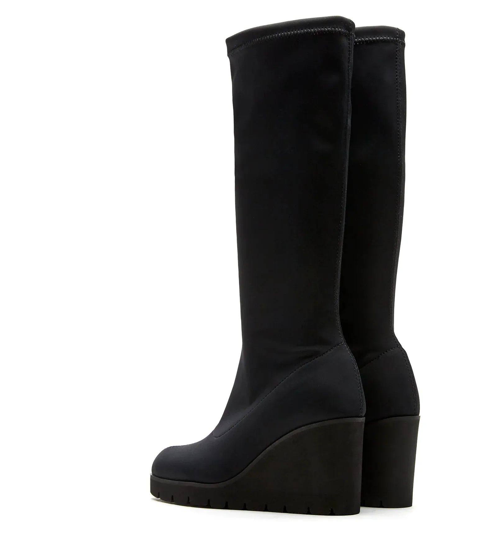 GetupTall Microfiber Wedge Boot | Black