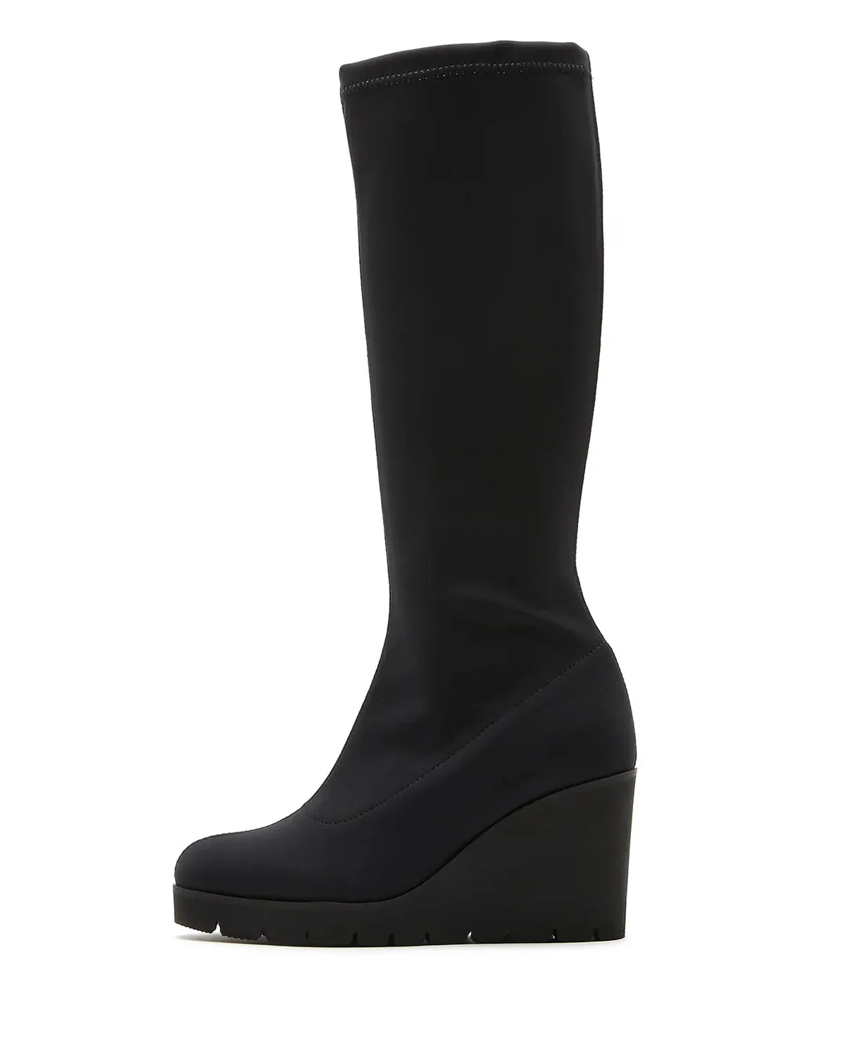 GetupTall Microfiber Wedge Boot | Black