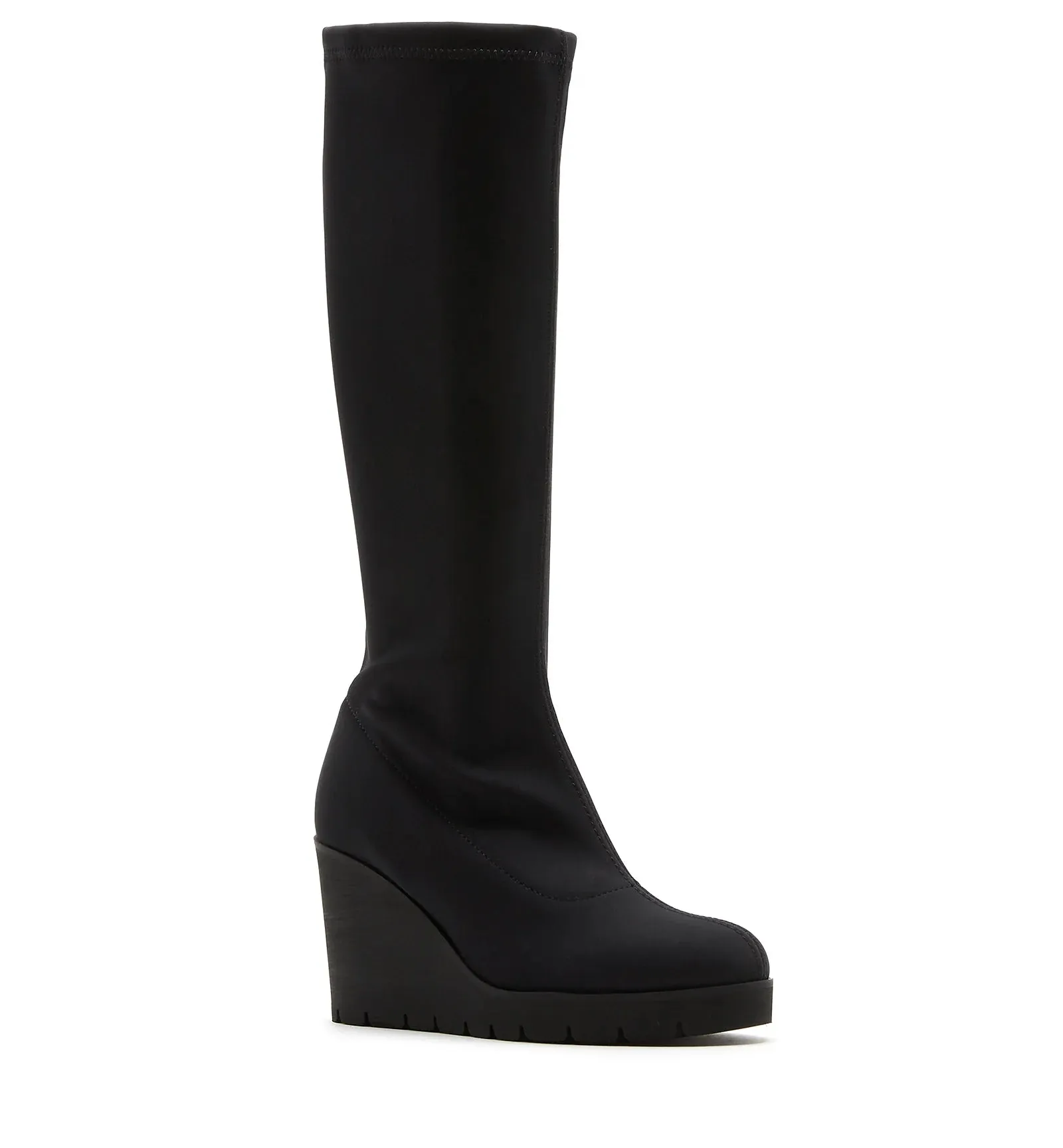 GetupTall Microfiber Wedge Boot | Black