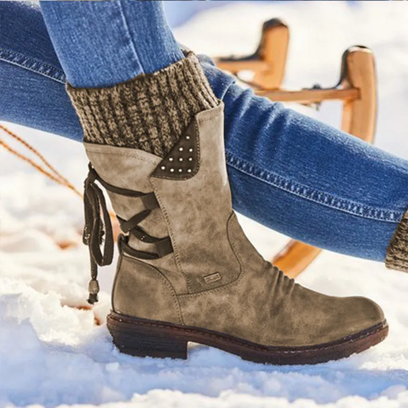 Ivyshape | Cozy Mid-Calf Weatherproof Boots