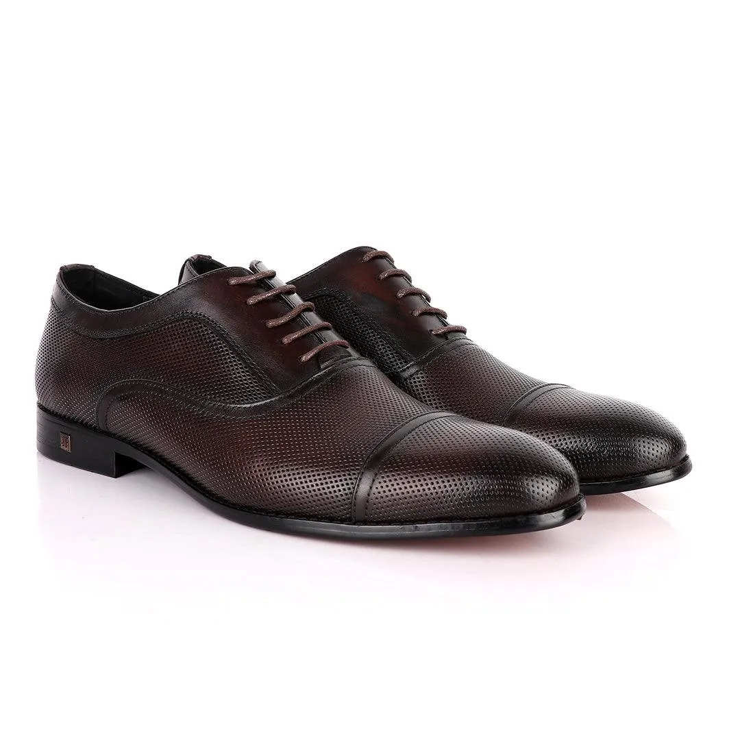 John Foster Exquisite Oxford Coffee Leather Formal Shoe