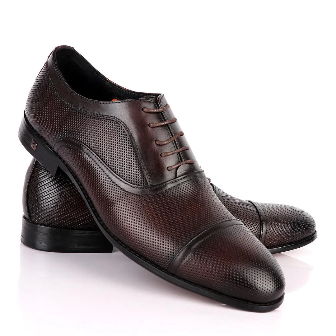 John Foster Exquisite Oxford Coffee Leather Formal Shoe