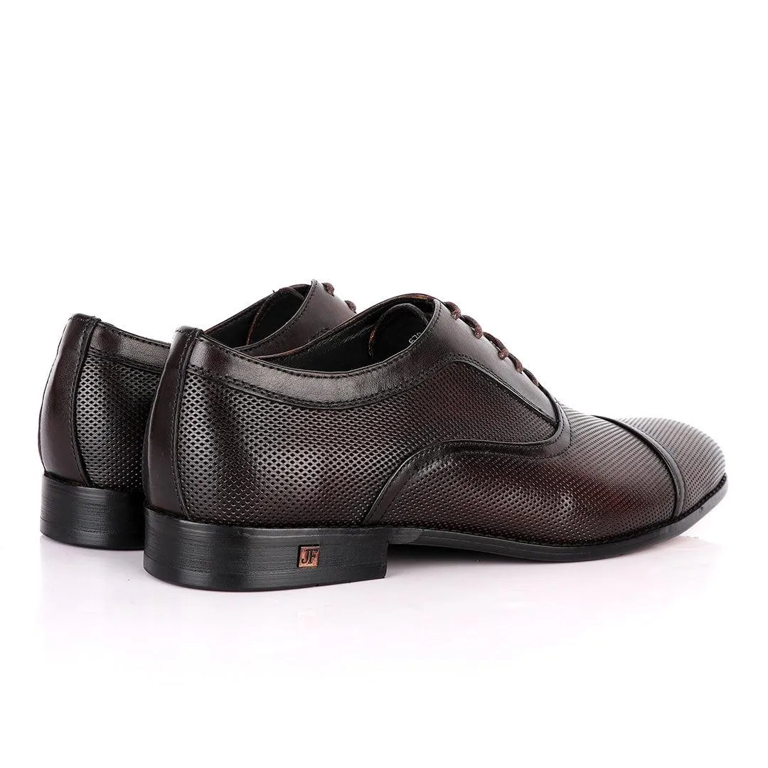 John Foster Exquisite Oxford Coffee Leather Formal Shoe