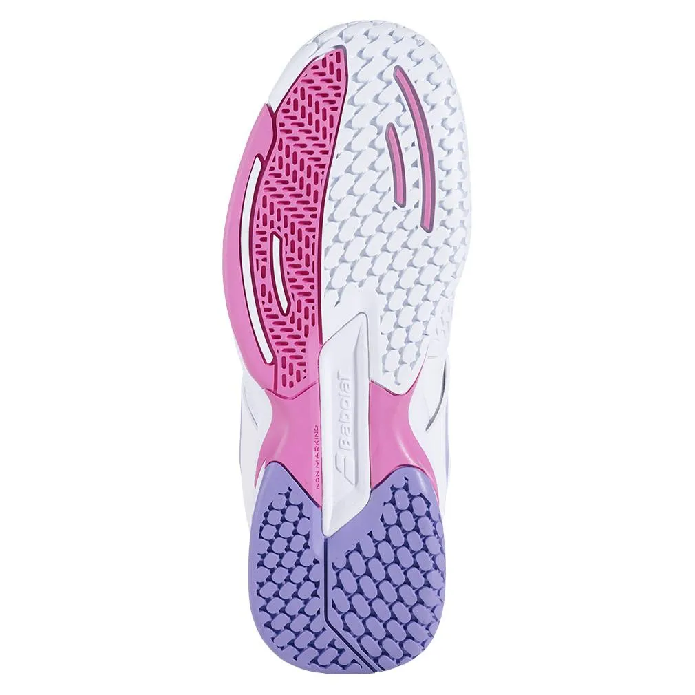 Juniors` Propulse AC Tennis Shoes White and Lavender