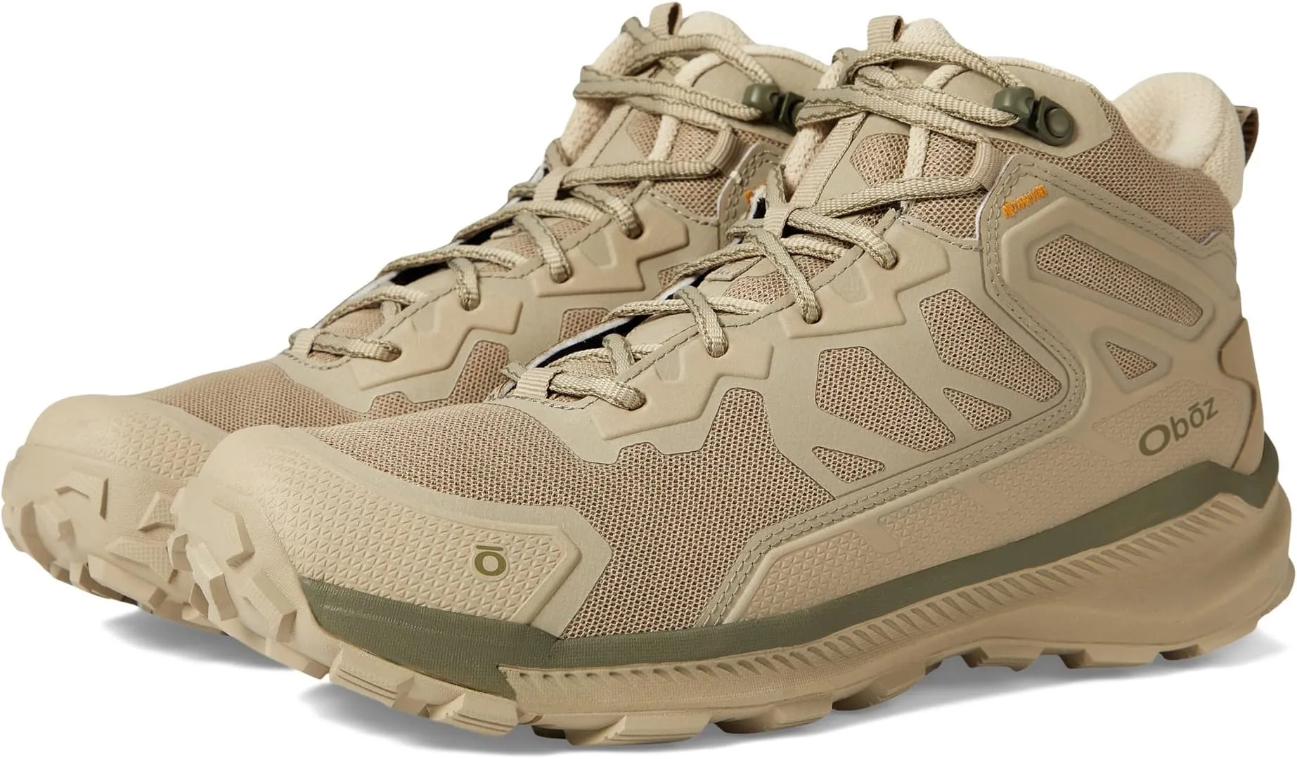 Katabatic Mid Oboz hiking shoes, Sandbox color