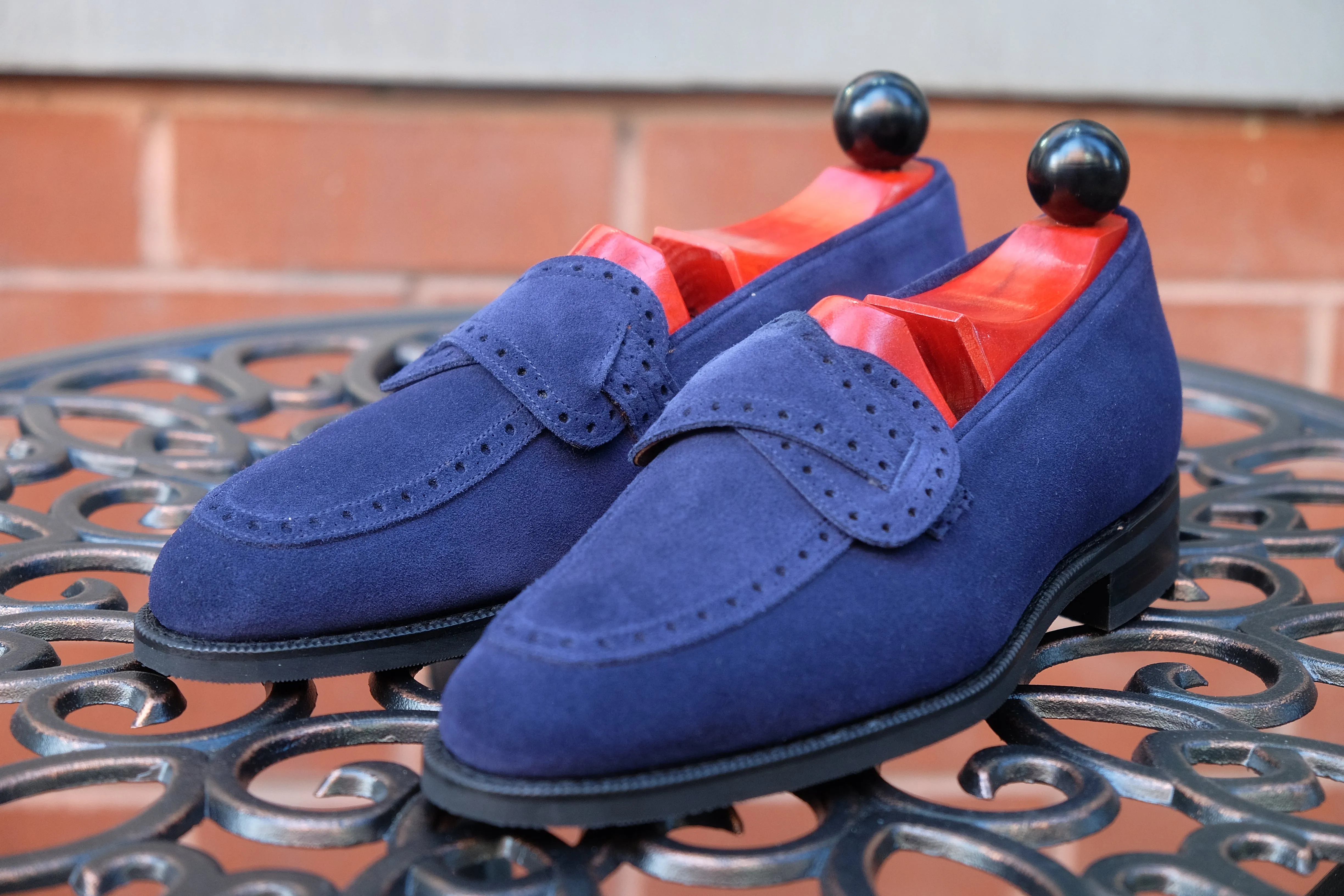 Kennewick - MTO - Dark Blue Suede - TMG Last - Single City Rubber Sole