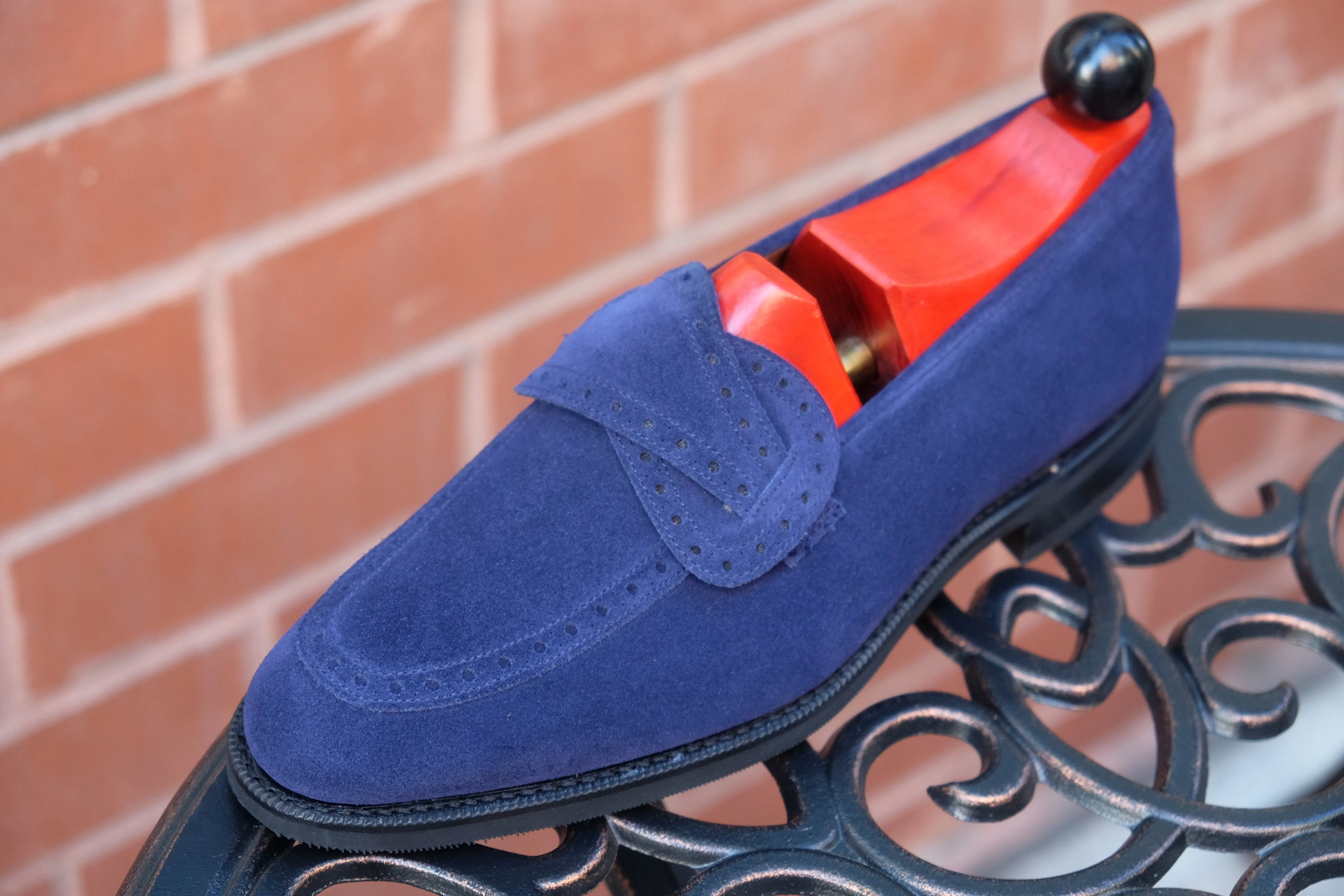 Kennewick - MTO - Dark Blue Suede - TMG Last - Single City Rubber Sole