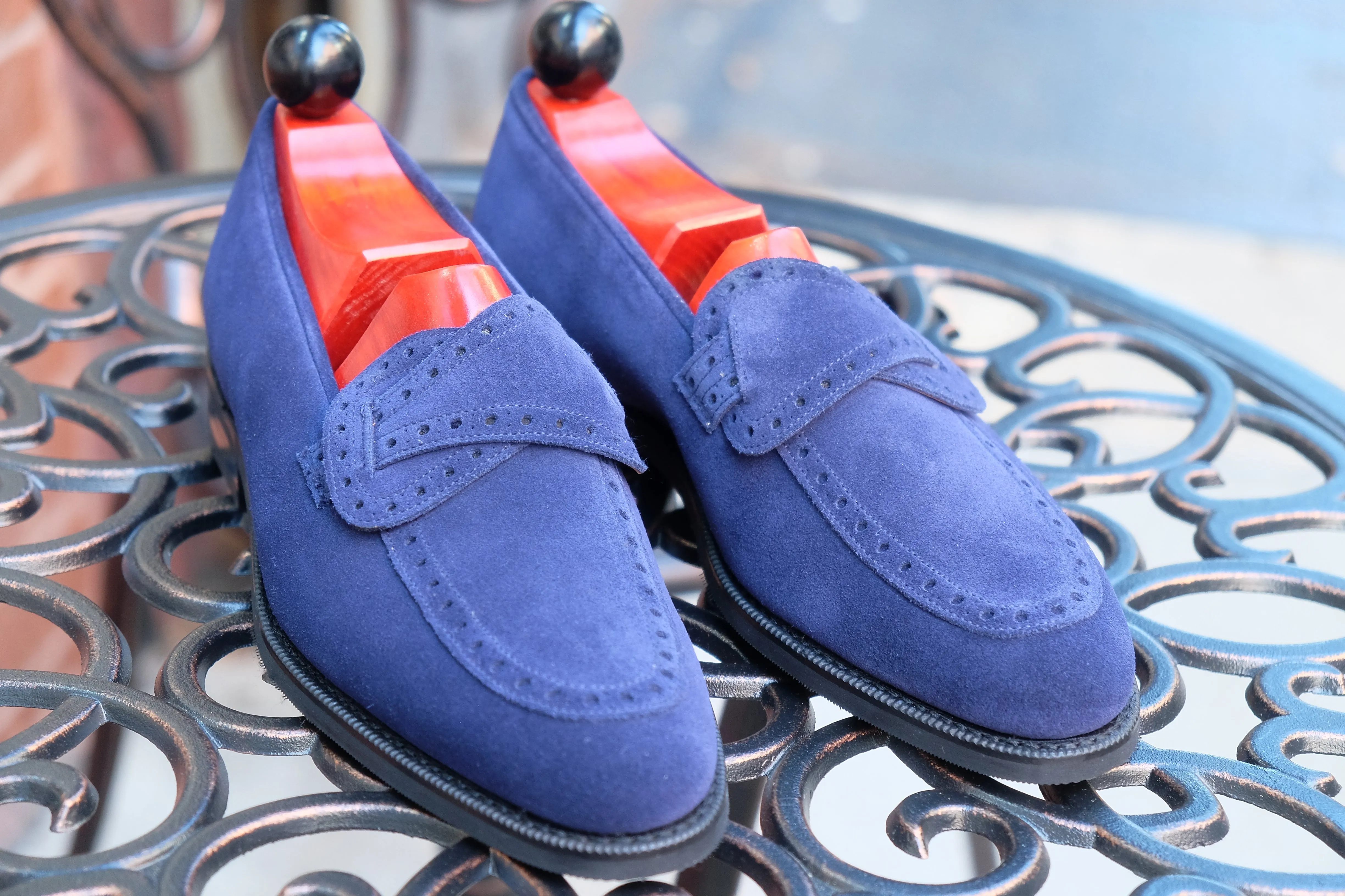 Kennewick - MTO - Dark Blue Suede - TMG Last - Single City Rubber Sole