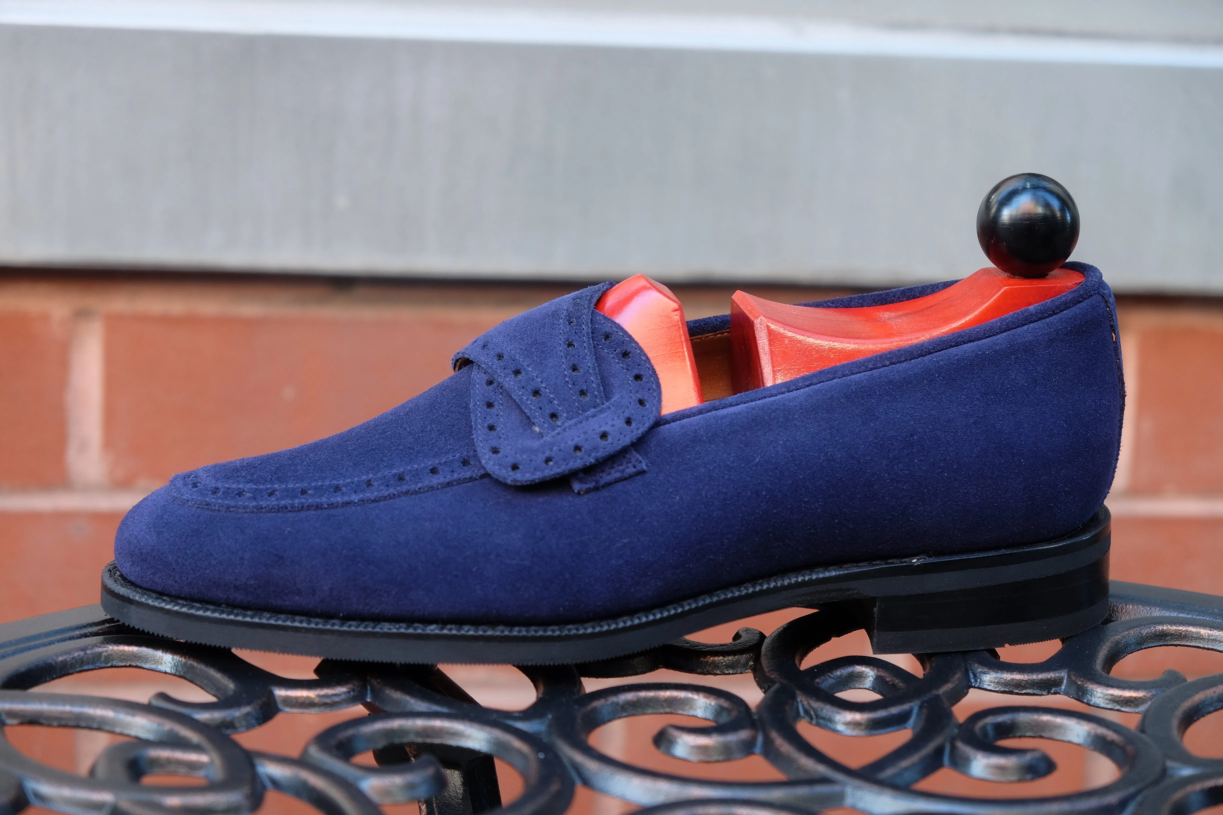 Kennewick - MTO - Dark Blue Suede - TMG Last - Single City Rubber Sole