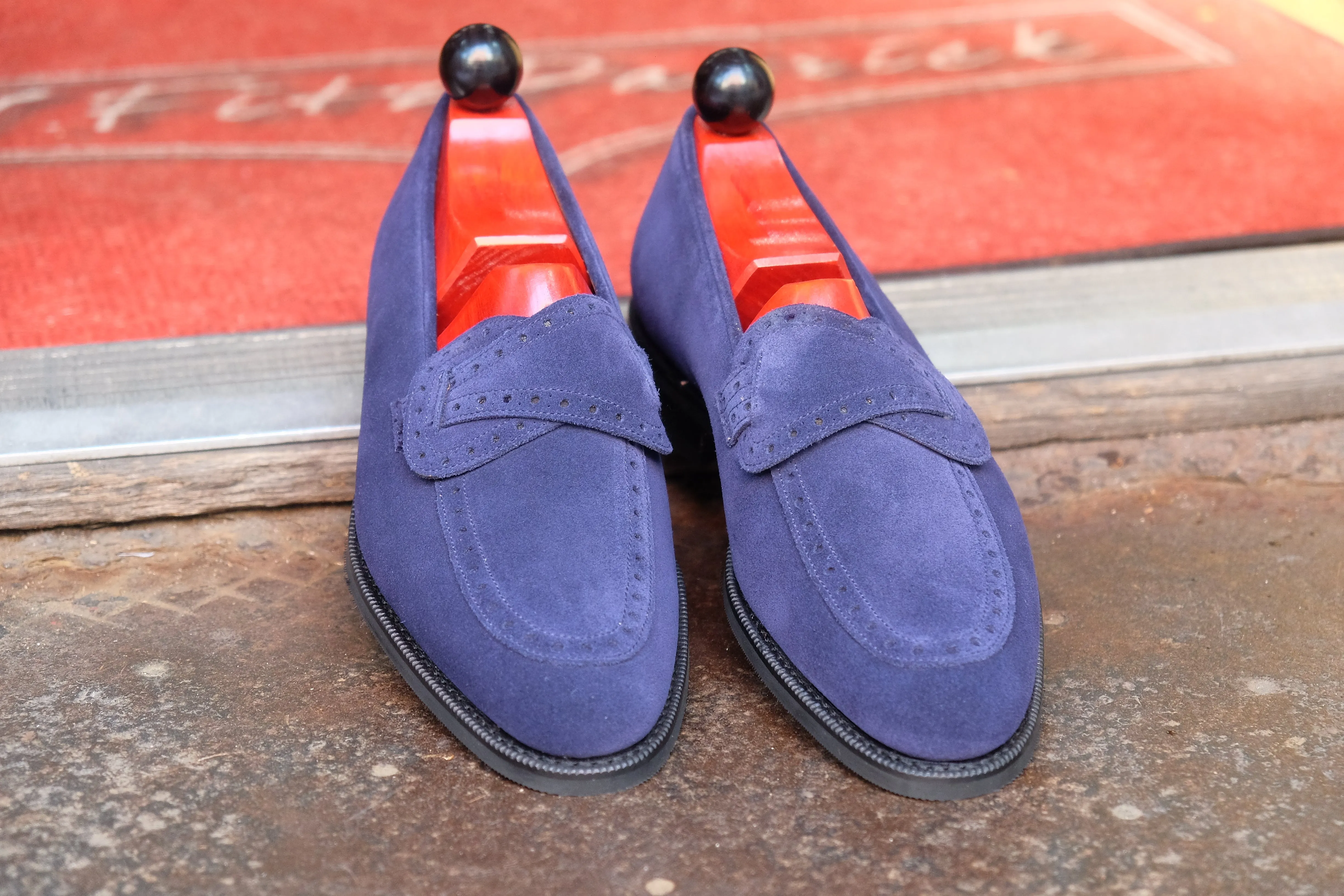 Kennewick - MTO - Dark Blue Suede - TMG Last - Single City Rubber Sole