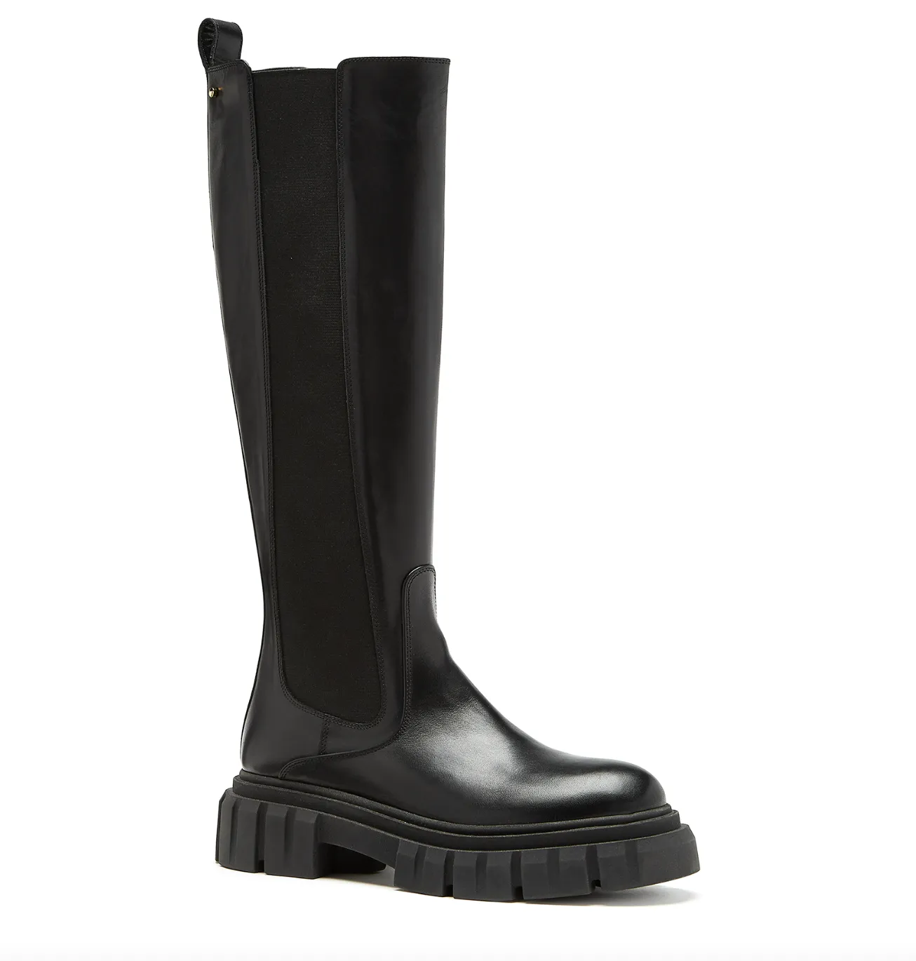 Kooper Knee High Leather Boot | Black