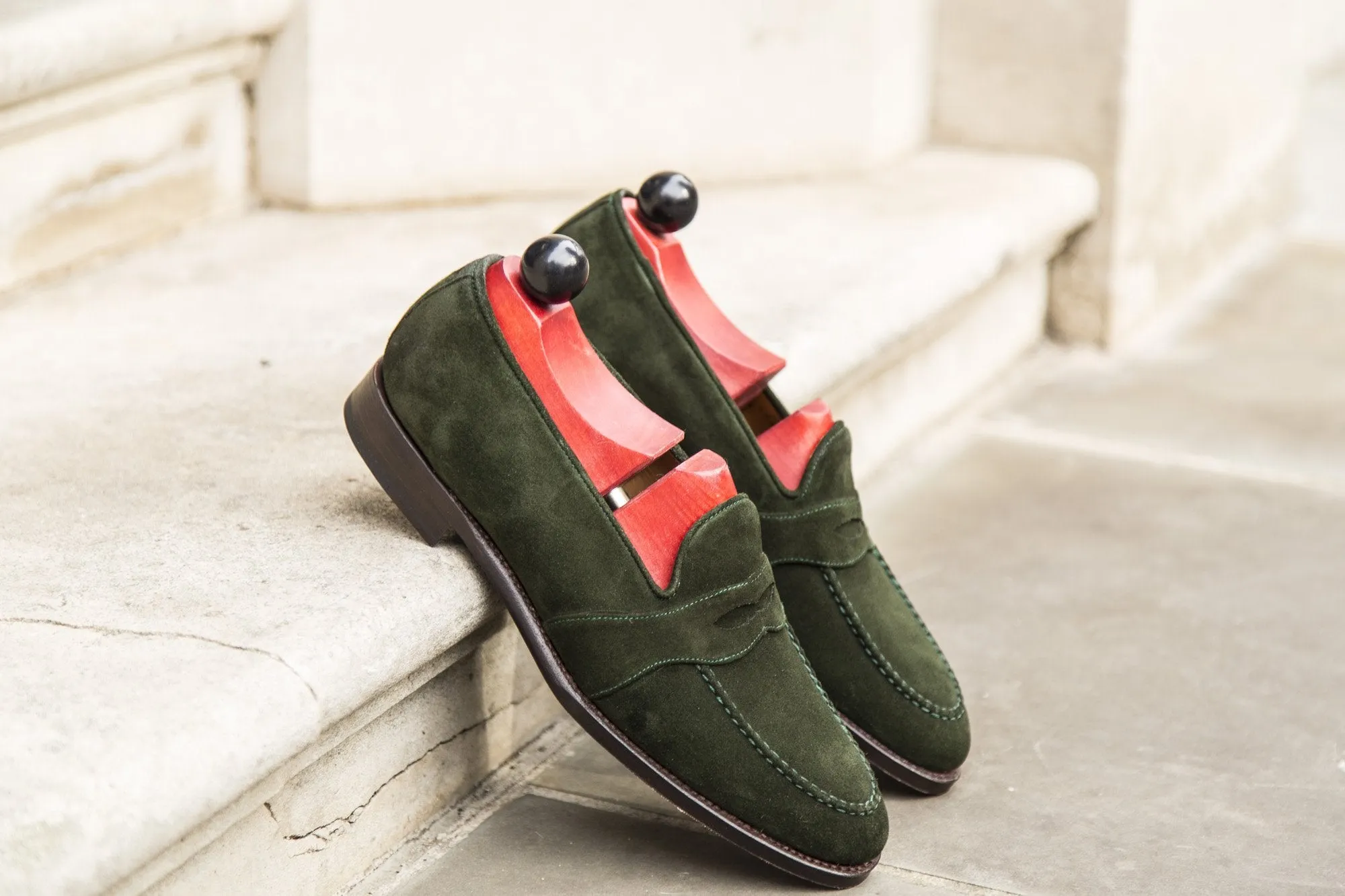 Madison - MTO - Forest Green Suede - TMG Last - Single Leather Sole