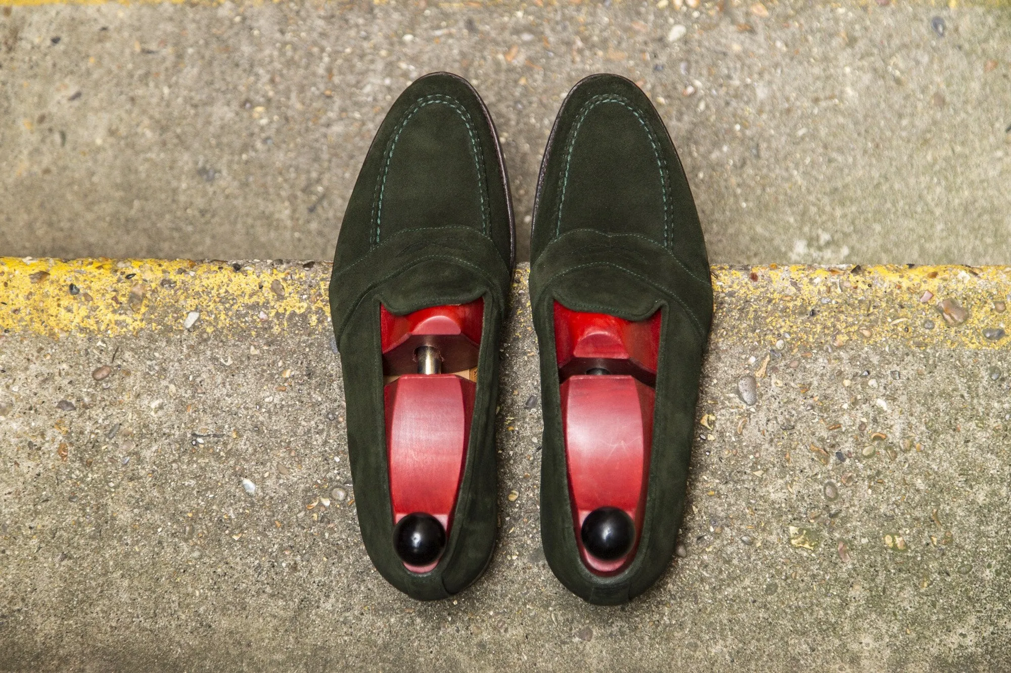 Madison - MTO - Forest Green Suede - TMG Last - Single Leather Sole