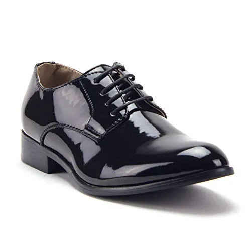 Men's 95101 Classic Patent Leather Formal Tuxedo Oxfords Dress Shoes